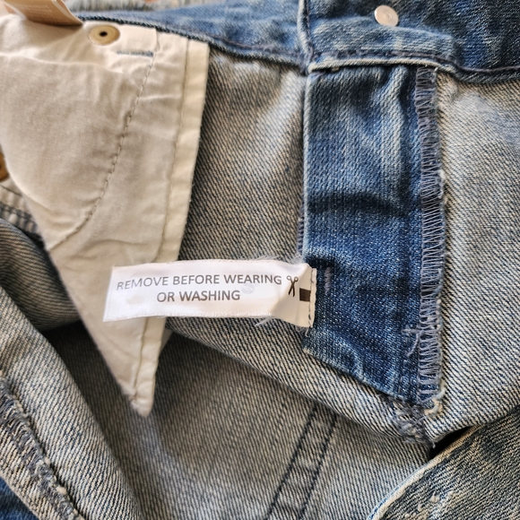 Michael Kors Denim Jean Blue Women's Size 4  Shorts Frayed Hem Cut Offs - Picture 7 of 11